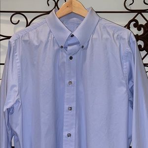 Men’s Custom Clothier Blue dress Shirt sz 17-35